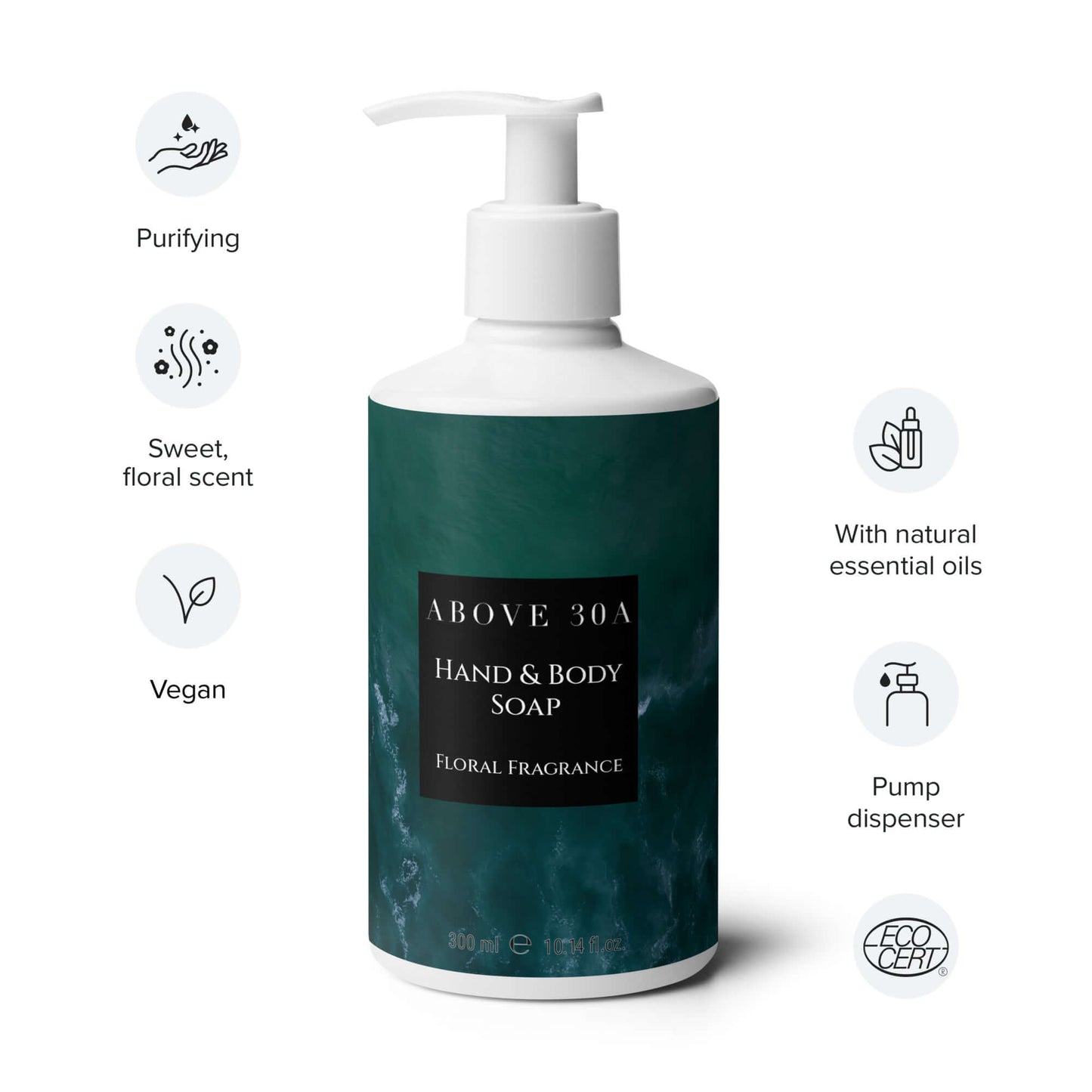 Floral Hand & Body Soap.