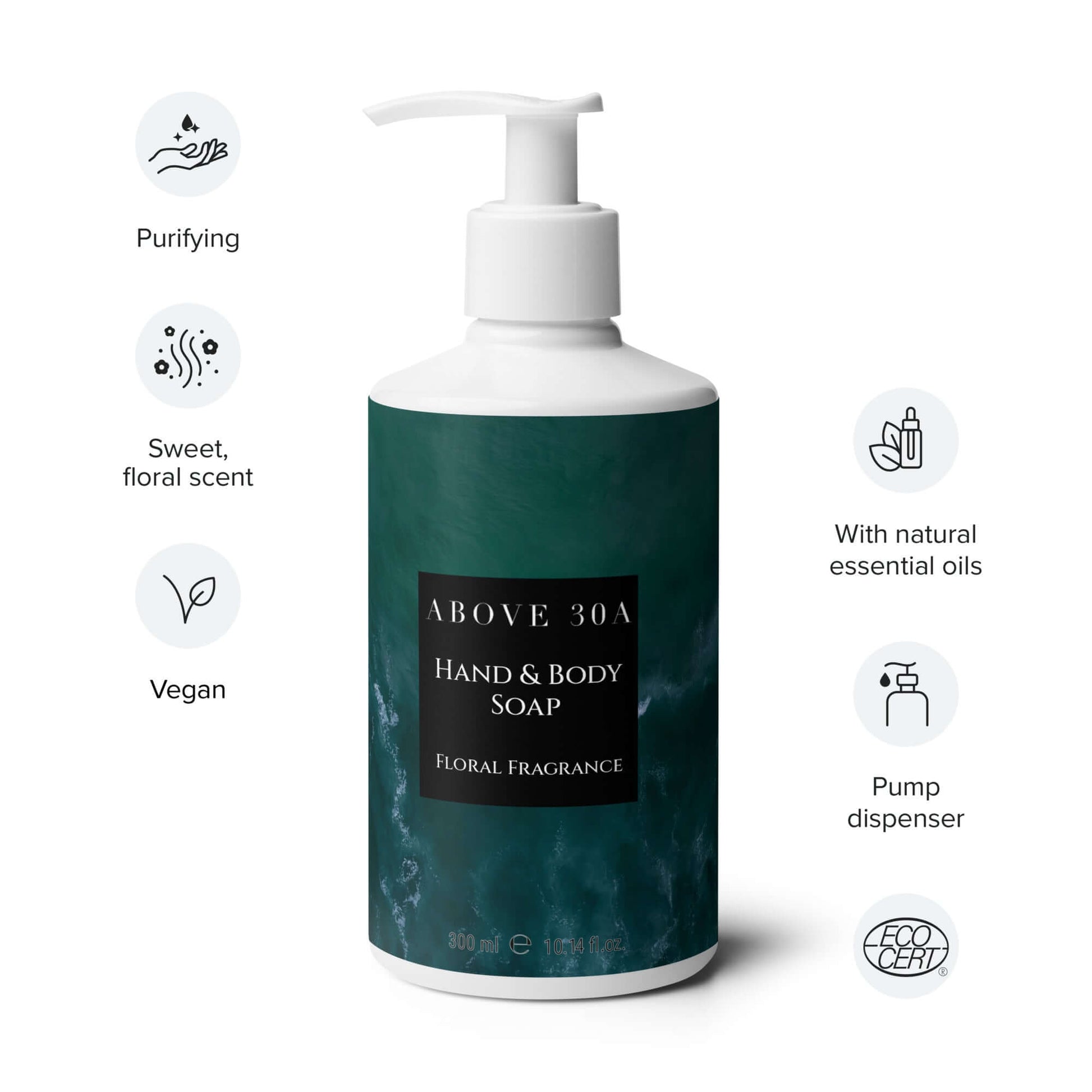 Floral Hand & Body Soap.