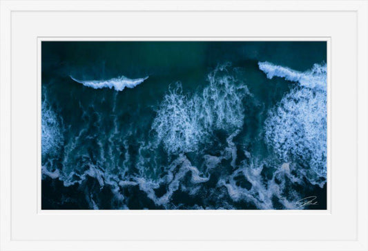 The Dark Dance of Waves - Framed.